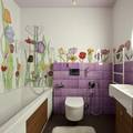 Кафельная плитка в ванной комнате: детская тематика