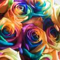 Искусственные цветы из ткани: красим правильно бутоны