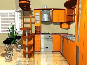 Делаем оранжевую кухню
