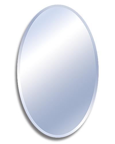 Овальное зеркало с еврокромкой