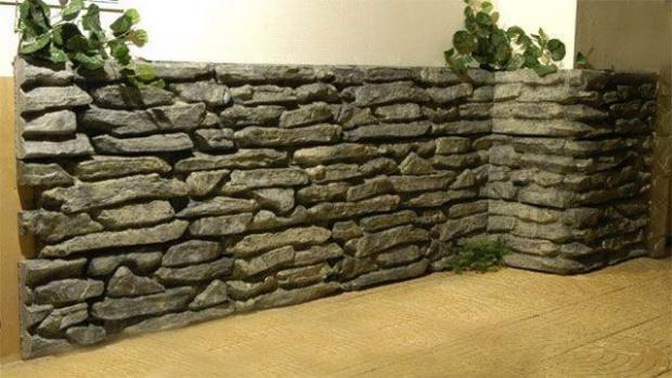 Камень в интерьере: искусственный вариант внешний вид стен не портит