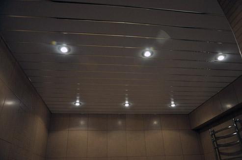 встраиваемые светильники для ванной