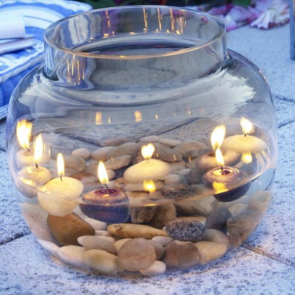 Плавающие новогодние свечи 