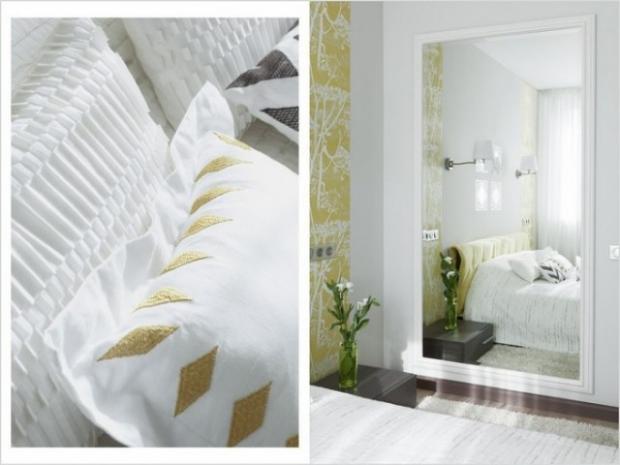 Потоки света льются из зеркала