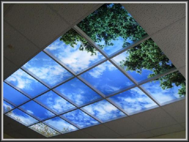Фальш-окно на потолке не заменит никакая конструкция
