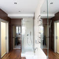 Ванная комната в стиле лофт: глянец на поверхностях