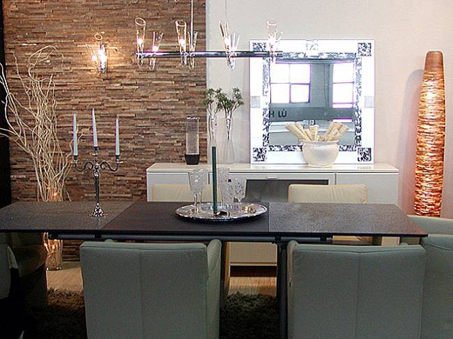 Интерьер с натуральным песчаником фото 1