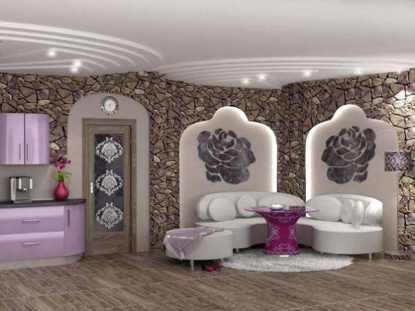 Дикий камень в интерьере уютного дома: фото 1 Дикий камень в интерьере уютного дома: фото 1