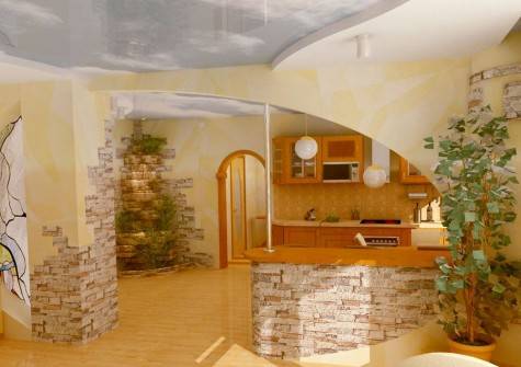 Дикий камень в интерьере уютного дома: фото 5 Дикий камень в интерьере уютного дома: фото 5