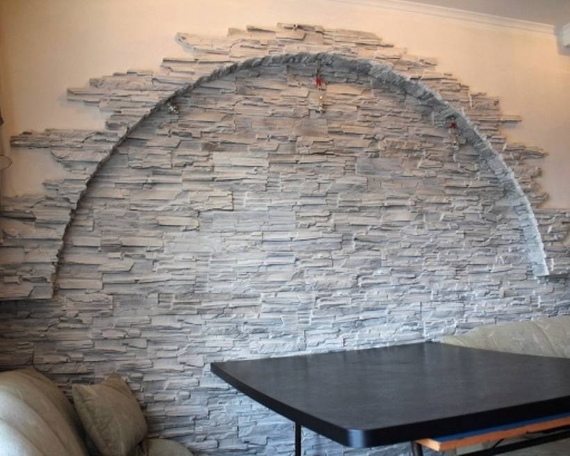 Домашний интерьер в гибком камне