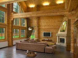 Варианты дизайна интерьера деревянного дома