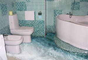 Ванная комната с наливным полом: еще раз о полимерных покрытиях